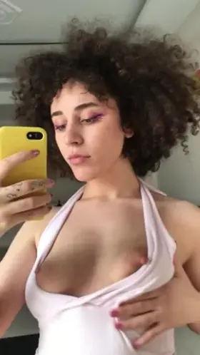 Oh you're here? I was about to put some clothes on