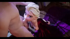 Elsa deepthroat swallow (Firebox Studio) [Frozen]