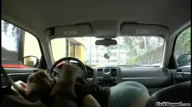 Sucking a hard dick while in line at the Drive-Thru