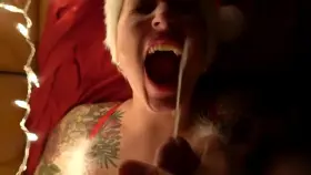 This little christmas elf is also a huge cumslut