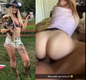 Love when this blonde bimbo comes over and stays at my place instead of her boyfriends 😏she knows what she needs