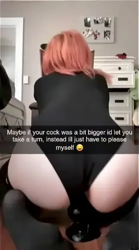 When I lock your pathetic little cock up and make you watch