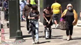 I changed my top in public!