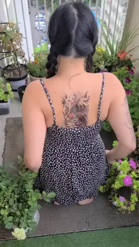 I can water the plants and you can water my ass with your cum