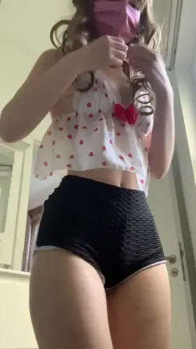 Do you like my little boobs that are hiding under my shirt? 😇