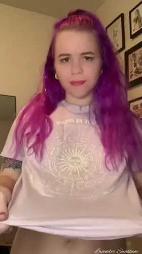 showing off my nipple piercings is a snap!