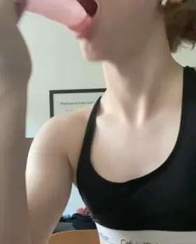 kinda nervous about showing this I'm still working on m y throat bulge.