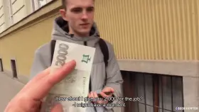 Skinny twink with a massive cock 👀