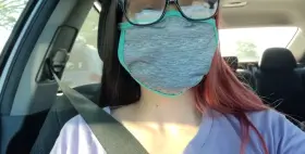 Flashing in the parking lot at my doctors office.