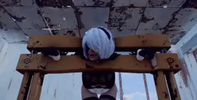 2B in the stockade (55SteamEngine) [Nier Automata]