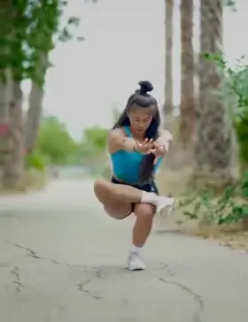 Gymnast’s core balance