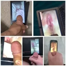 Five redditors tribute my gf’s wet pussy while I finger her