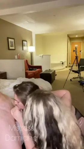 Remember when Mae got to taste her first real cock? Im thinking she needs some more experience, we all know she can handle it. Are you jealous of her, slut?
