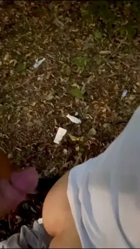 got caught getting fucked at the park