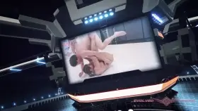 Muscular Kelli Provocateur Loses to a Man in Nude Wrestling Match