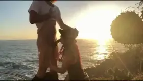 A life moment: enjoying sunset on a beach in mexico, facefucking your cute yoga instructor (oliviajarden)
