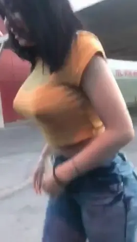 Juicy Teen Taking it All Off and Spreading Her Big Ass to an Unexpecting Stranger