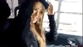 Amateur Japanese Gyaru Sucking Dick Inside A Car