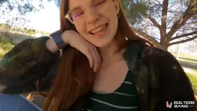 Redhead with glasses