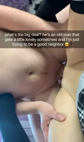 Someone let you know that your girlfriend's neighbor has been seen going into her apartment many times, and he would always be there for hours whenever you're not there... You finally confront her about this and this is what she sends back: