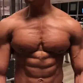 Pec flex in the gym ...