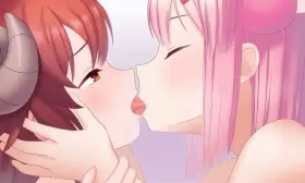 Y- your kisses are so good mommy~