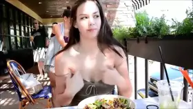 Madi Meadows In A Restaurant