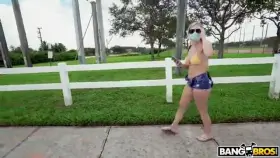 Blake Blossom - Pornstar Potential Hops On The Bangbus