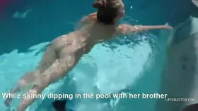 (B/S) Sister gets Naughty at the Pool