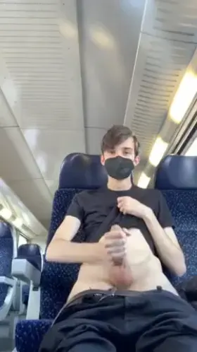 jerking off on the train