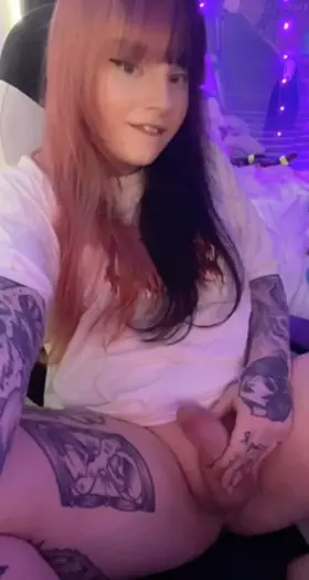 would u sit on this hard girlcock?