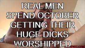 How real men spend their october, vs how you spend your october.