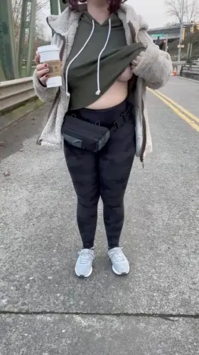 He dared me to flash on the bridge. [f]