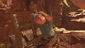 Lara Croft gets fingered (FatCat17)