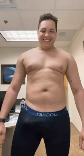 Hot and horny before my softball game I ended up pulling a hamstring who wants to stretch me 😈