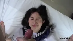 Cum Shoot in the face of this beautiful 18 year old woman