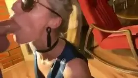 She is a teacher in the art of shoving cock