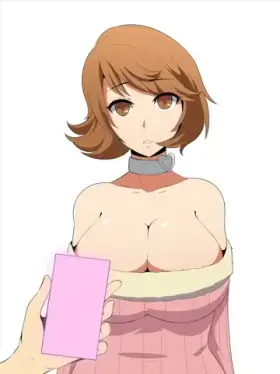 Yukari Takeba hypnotized into whipping them out [Persona 3] (NAver)