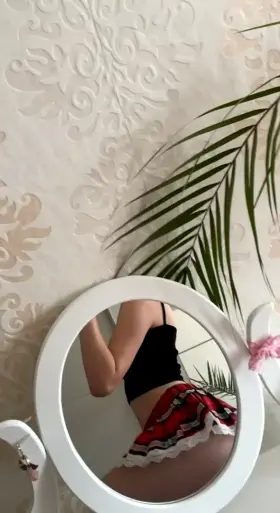 Me in my new schoolgirl skirt