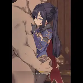 Hand on Ass Mona (bee deadflow )[genshin impact]