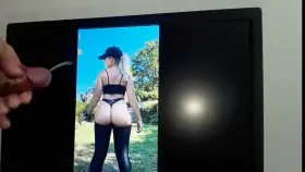 Cum Tribute for Paola Celeb Best Spanish Ass