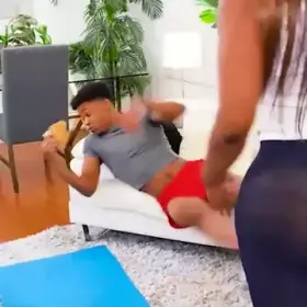 Big Titty Curvy Babe Fucks The Little Guy’s Big Cock