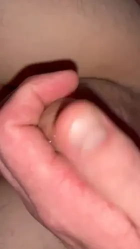 Balls deep making him precum