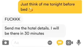 I almost feel bad for making this guy miss his sister's 40th birthday to come fuck me