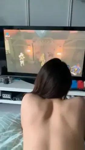 For some reason he always wants to watch me play games.. I wonder why