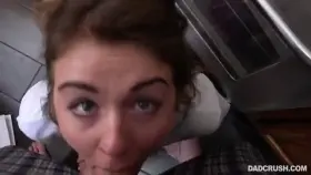 Ruining Daddy's Breakfast With Blowjob