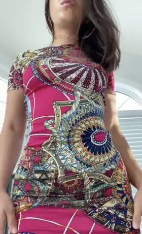 No panties under my tight little dress