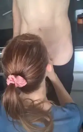 Keeping his cock wet