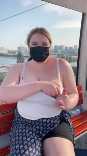 Flashing my hangers in a cable car