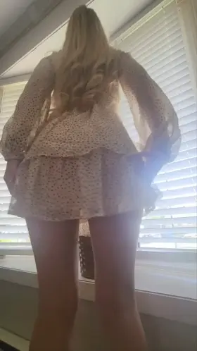 Does my ass make this sundress look funny? [video]